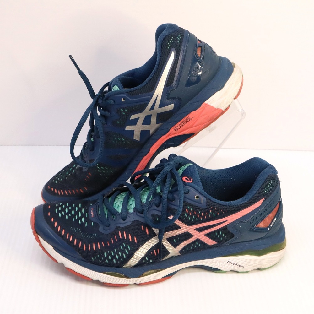 Asics Gel-Kayano  T696N Sz. 9 Running Shoes Blue Mesh Low Top Athletic Sneaker